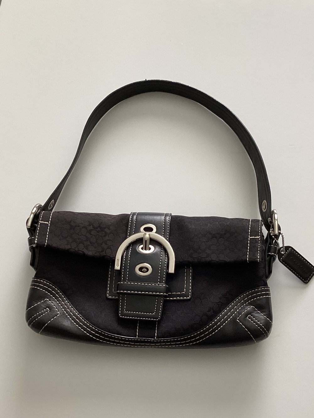 Coach Signature Black Shoulder Bag